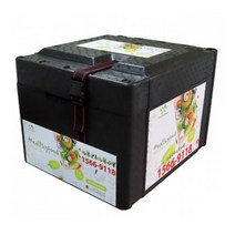 대성 EPP배달통 C 95L 국산 전기오토바이 전기자전거전용 중량3kg 배달대행 탑박스 리어백, 검정