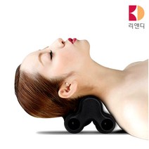 목 어깨 등 마사지 경추 승모근 악관절 이완 지압 안마기, 화이트