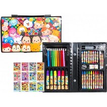 Disney(디즈니) 백형 오에카키-그림 그리기 42종류손잡이 부착Art set 문구 + 디즈니 씰1매부 문방구 세트 색연필색 연필 크레용 그림