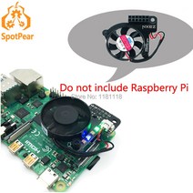 라스베리파이 Rasberry PI 코딩 미니PC 라즈베리 파이 가변 주파수 팬 4B/3B, 한개옵션0
