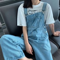 여성 멜빵 청바지 쇼핑 꽃놀이 여름 여행 활발 코디 qptmxmtkdvna337