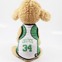 지비엘 강아지 메쉬 티셔츠 여름 농구 유니폼 저지, 보스턴 셀틱스