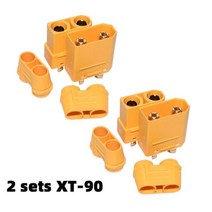 Amass XT90 XT90H 커넥터 스파크 방지 암수 모터 어댑터 배터리 ESC 및 충전기 리드 RC 자동차 트럭용