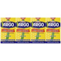 Argo 아르고 콘스타치 옥수수 전분 Corn Starch (454g) X4팩, 4팩, 454g