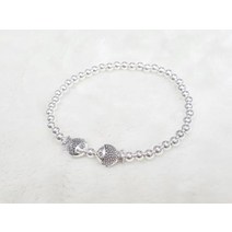 자체제작 상품 925 silver 4mm 은볼 키싱구라미 팔찌