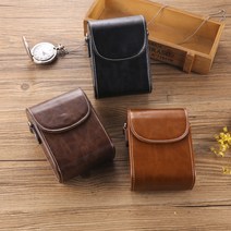 컴팩트 카메라 가죽 케이스 리코GR3X/소니ZV1/소니RX100M7/캐논G7XM3 파우치, S - 브라운 [316]