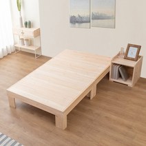 편백나무원목/통판 싱글침대프레임/매트리스별도/수도권무료배송, LED통판프레임, 매트리스선택안함