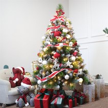 대형 크리스마스 트리 고급 1.5m 카페 고속터미널 호텔 트리 장식 전기코드, 3.레드(1.8m)