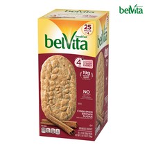 벨비타 아침대용 시나몬 브라운슈가 쿠키 25개입, belVita-Breakfast-Biscuits-Cinnamon-Brown-Sugar-1.76ozx25pk