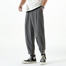 반바지 면 남성 여름 바지 남자 팬츠 신사 냉장고 카고 Huncher Mens Baggy Harem Pants 2022 얼음 실크 얇은 조깅 경량 고속 건조 캐주얼 정장 남성용