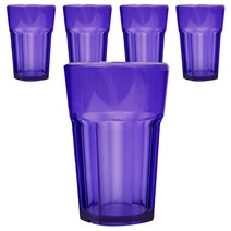 미르 8각컵 420ml 14oz, 블루, 5개입