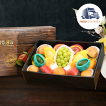 [명품] 프리미엄 혼합 과일 선물세트 이바지 과일세트 보자기포장 명절 설날 과일선물세트, 최고급 혼합과일선물세트
