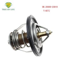 엔진 냉각수 온도 조절기 2550023010 기아 스포티지 옵티마 포르테 투싼 현대 산타페 소나타 악센트, 01 1PCS