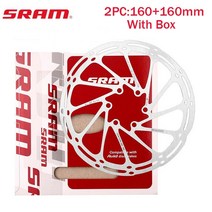 대신물산마켓 호환 2PC SRAM 160mm 203mm 로터 MTB 센터 라인 핏 시마노 로드 자전거 디스크 브레이크, 01 2PC 160mm, 2PC 160mm