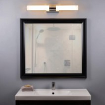 광확산 아크릴 얇은 조명용 쫄대 전면 거울 캐비닛 W 모던한 LED 조명 욕실 거실 집 호텔 벽 화장실 램프, [03] W, [02] Warm Light