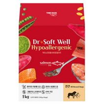 더독 강아지 전연령용 닥터소프트 웰 하이퍼알러지 사료, 10개, 1kg