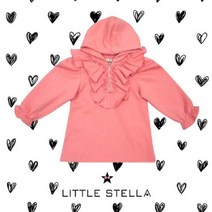 [리틀스텔라] (FSNWCOJ909M) 하프 지퍼 프릴 기모후디 원피스