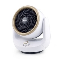 유니언 써큘레이터 히터 온풍기 미니온풍기 회전 각도조절가능, 화이트