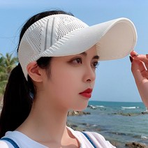 데이즈원 여성 여름 모자 썬캡 여자 메쉬 자외선차단 챙모자