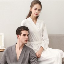 똑소녀 프리미엄 호텔 샤워가운 여름용 (남여공용), XL, 네이비