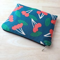 [DIY키트 패키지] (동영상설명) 17cm 생리대 파우치만들기 꽃그림 파우치 바느질재료 디자인선택가능 자유학년 바느질세트, 블랙데이지