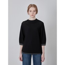 올리비아로렌 홀가먼트 턴업넥 풀오버 VOC BLYF7231 BK *** 홀가먼트 턴업넥 풀오버 ***