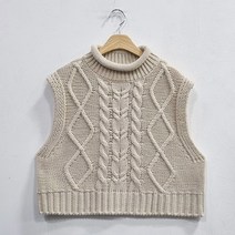 오오엘 팔로우 터틀 조끼 베스트