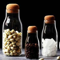 코르크 실용적인 유리병 보틀 밀폐유리병 물병 술 용기 150ml H, 옵션_150ml