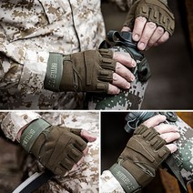 [사은품증정] 랄라닷 아웃도어 전술장갑 등산 낚시 자전거 피트니스 헬스 장갑, 아미그린