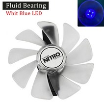컴퓨터 사파이어 RX470 RX590 RX580 RX480 RX570 니트로 스페셜 에디션 팬 95mm CF1015H12D RX 590 580 480 470 570 GPU 쿨러, [03] Bule LED - Fan