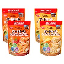 닛신 시스코 오트밀 토마토 크림 리조토 바람 치즈 크림 리조토-2 종 모음 각 2 개 세트, 1개