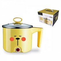 BYK 대용량 1000ml 라면냄비 무선포트 (옐로우)