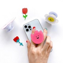Linkvu 원더랜드 폰톡 스마트톡 그립톡 거치대 홀더, 커플베어, 원더랜드폰톡