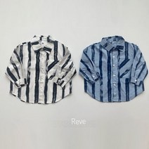 레브 포켓스트라이프셔츠