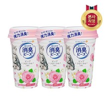 시루콧토 LG유니참 뿌려쓰는 비즈 탈취제(퓨어 플로럴향) 3개, 단일옵션