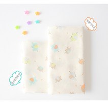 땅콩기저귀/손수건 컷트지- 별에서 온 코끼리 2종, 땅콩기지귀:1마 90cm