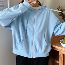 0 velys 여성용 무지 데일리 후드집업 CSU1228