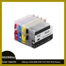 Einkshop 리필 HP 932 933 잉크 카트리지 HP932 Officejet 6100 6600 6700 7110 7610 7612 7510 7512 ARC 칩