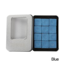 당구 공 용품 큐대 삼각형 초크 12 pcs 스누커 초크 풀 큐 스틱 쉽게 스틱 재료, 12개