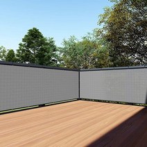 테라스가림막 담장 가리개 울타리펜스 담벼락 난간대 휀스 윈드 스크린 헤비 듀티 스크린, 맞춤형, 회색