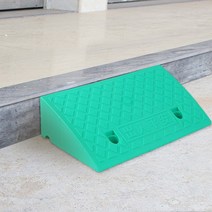 강화플라스틱 문턱경사판 M 높이13CM 병원 마트 주차장 화물 계단받침목 휠체어경사로받침대 안전블럭 상가계단경사로 카트진입판 진입로경사판