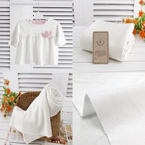 천고아 오가닉40수 다이마루원단 이중자가드원단 뽀얀우유빛, 1개