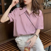 티티웍스 카라넥 핀턱 셔츠 블라우스