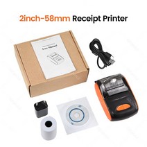 소기업용 미니 휴대용 감열식 블루투스 POS 프린터 58mm 무선 영수증 모바일, 01 Standard_04 영국 플러그