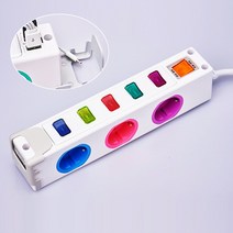 티앤씨 옆으로 디자인 멀태탭 2 USB 개별 멀티콘센트 2구 3구 4구 5구 6구 멀티탭, 옆으로 디자인멀티탭 5구 3.0M
