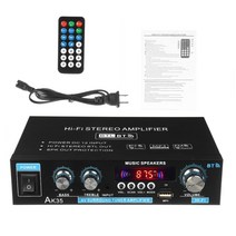 AK35 800W 홈 카 앰프 2 채널 블루투스 5.0 서라운드 사운드 FM USB 원격 제어 미니 하이파이 디지털 앰프 스테레오, 협동사, AK35 미국 플러그