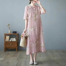 BestStar 개량한복 여자 모시한복 빅사이즈 원피스 (M-3XL)