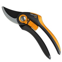 Fiskars SmartFit 전지가위 바이패스 P68 절단 직경 최대 2.4cm 0.95인치 까지 조절 가능 논스틱 코팅 유리 섬유 강화 플라스틱 손잡이가 있는 스틸 블레이드, Garden Shears