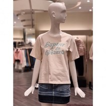 (오즈세컨)레터링슬릿티셔츠O22D1TTO017W(3482245) 백화점
