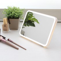 뷰티거울 조명 탁상거울 LED 화장거울 LED조명확대경 LED탁상거울 LED화장대미러 미러조명, 블랙